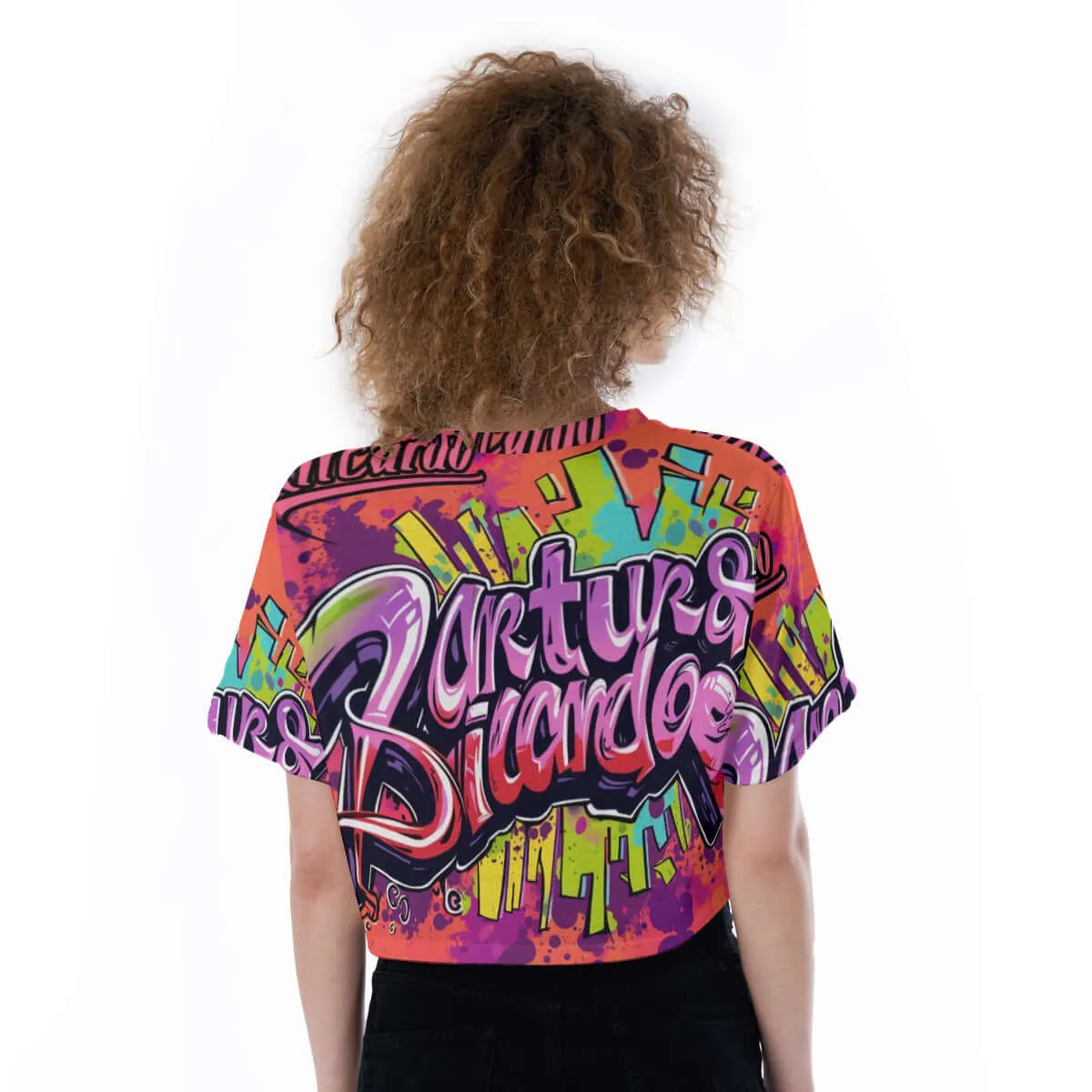 Street Style Print Cropped T-Shirt sold by Archiify product image thumbnail 4