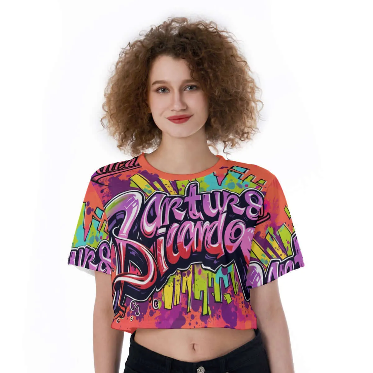 Street Style Print Cropped T-Shirt sold by Archiify
