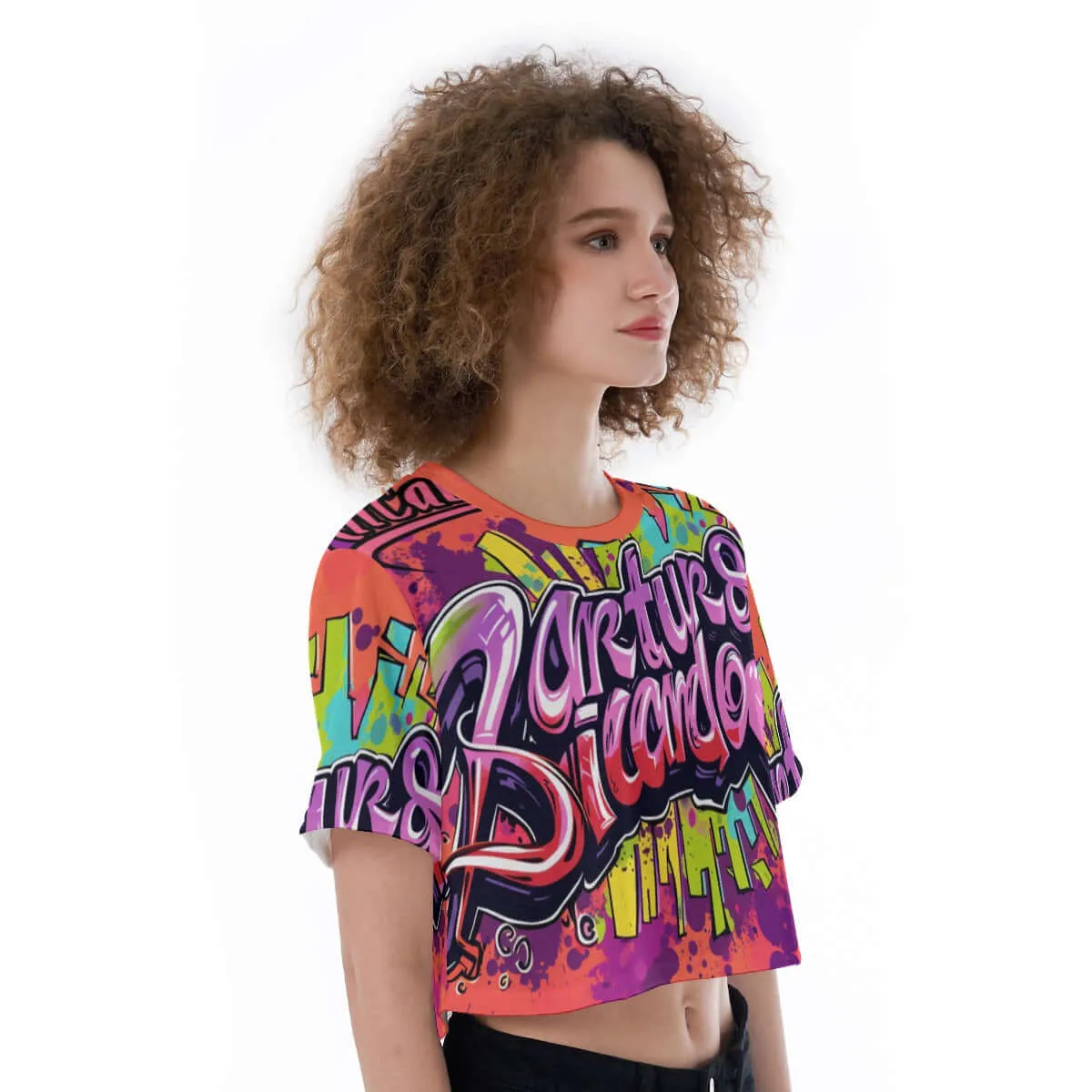 Street Style Print Cropped T-Shirt sold by Archiify product image thumbnail 2