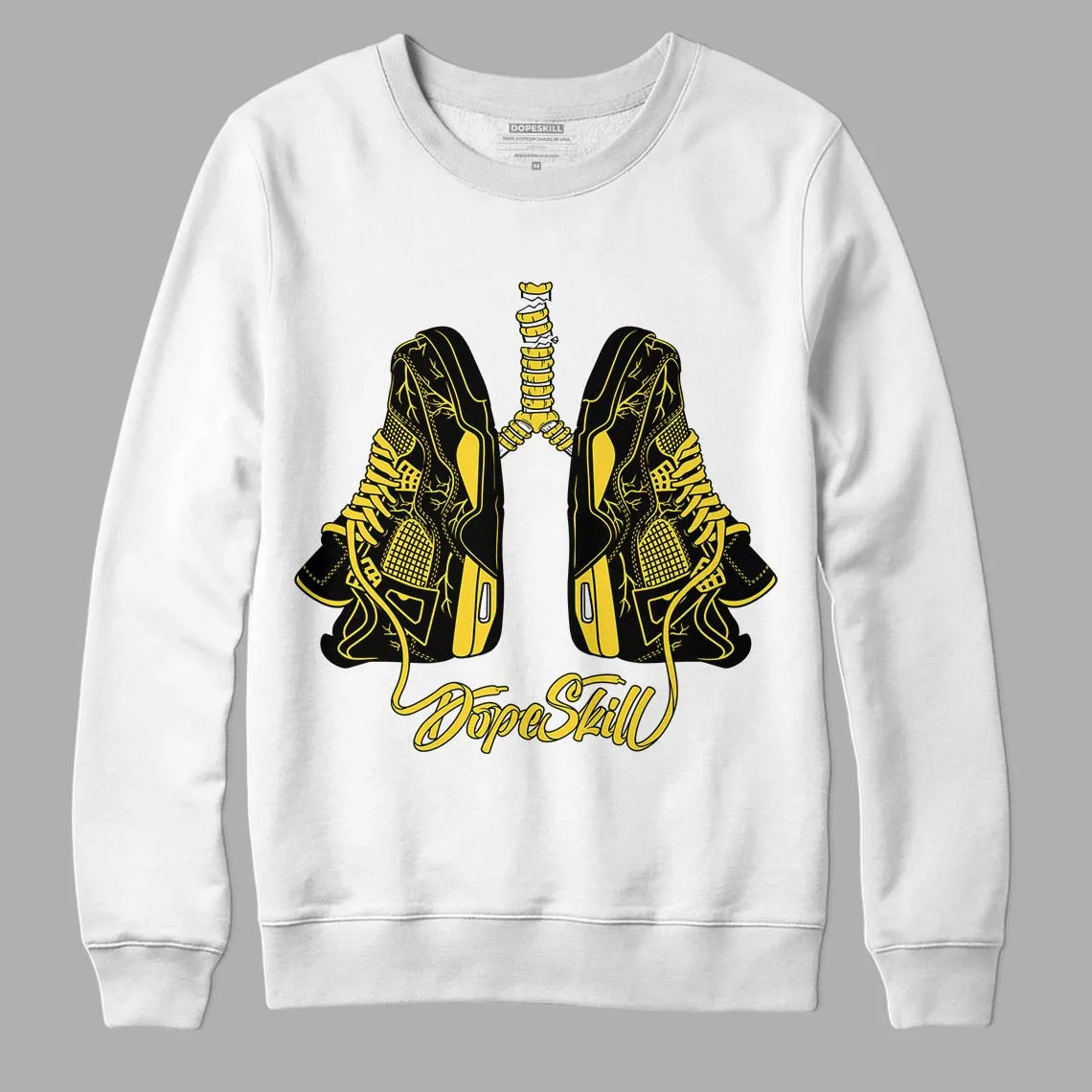 Black Tour Yellow AJ 4 Thunder DopeSkill Sweatshirt Breathe Graphic sold by Archiify product image thumbnail 2