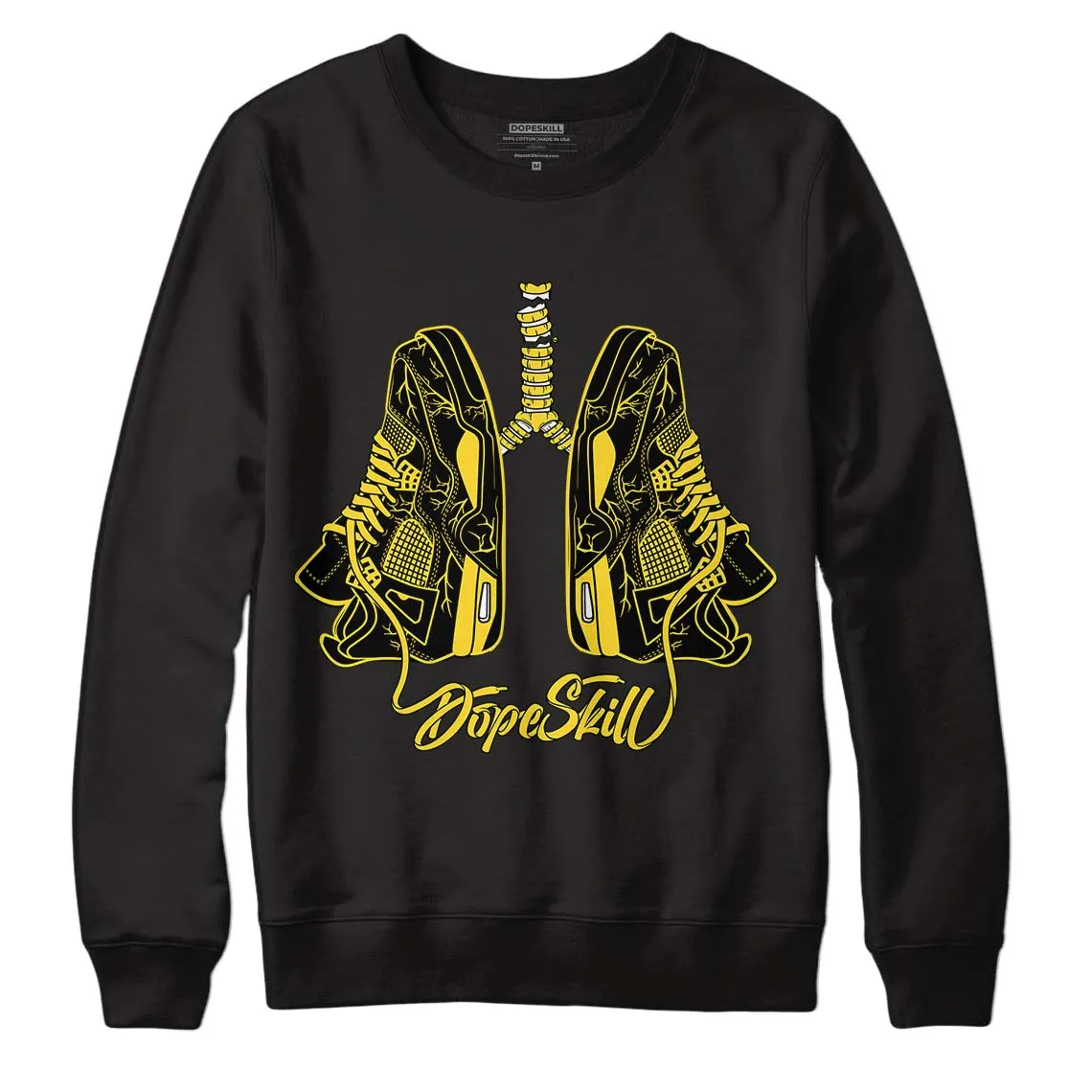 Black Tour Yellow AJ 4 Thunder DopeSkill Sweatshirt Breathe Graphic sold by Archiify product image thumbnail 5
