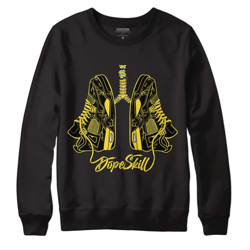 Black Tour Yellow AJ 4 Thunder DopeSkill Sweatshirt Breathe Graphic sold by Archiify