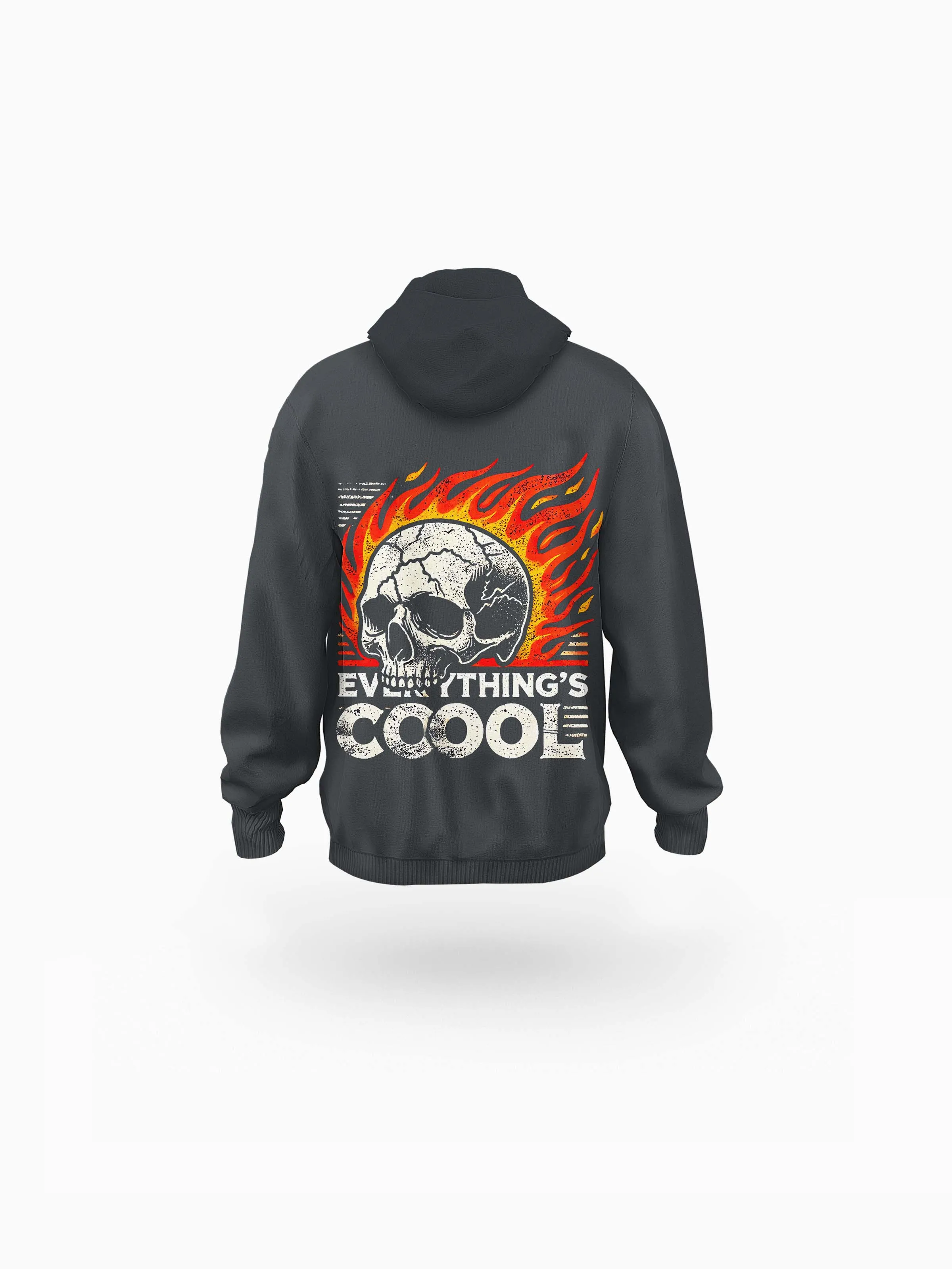 Flameskull Ⅱ Luna Grey Eco-friendly All-Over Print Unisex Pullover Hoodie sold by Archiify product image thumbnail 2