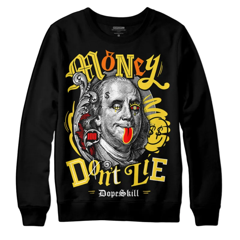 Black Tour Yellow AJ 4 Thunder DopeSkill Sweatshirt Money Don't Lie Graphic sold by Archiify