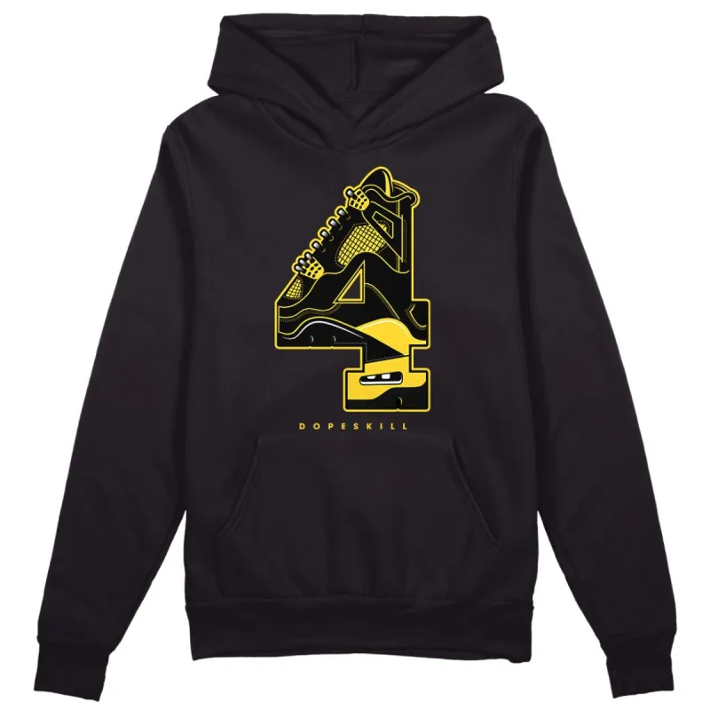 Black Tour Yellow AJ 4 Thunder DopeSkill Hoodie Sweatshirt No.4 Graphic sold by Archiify