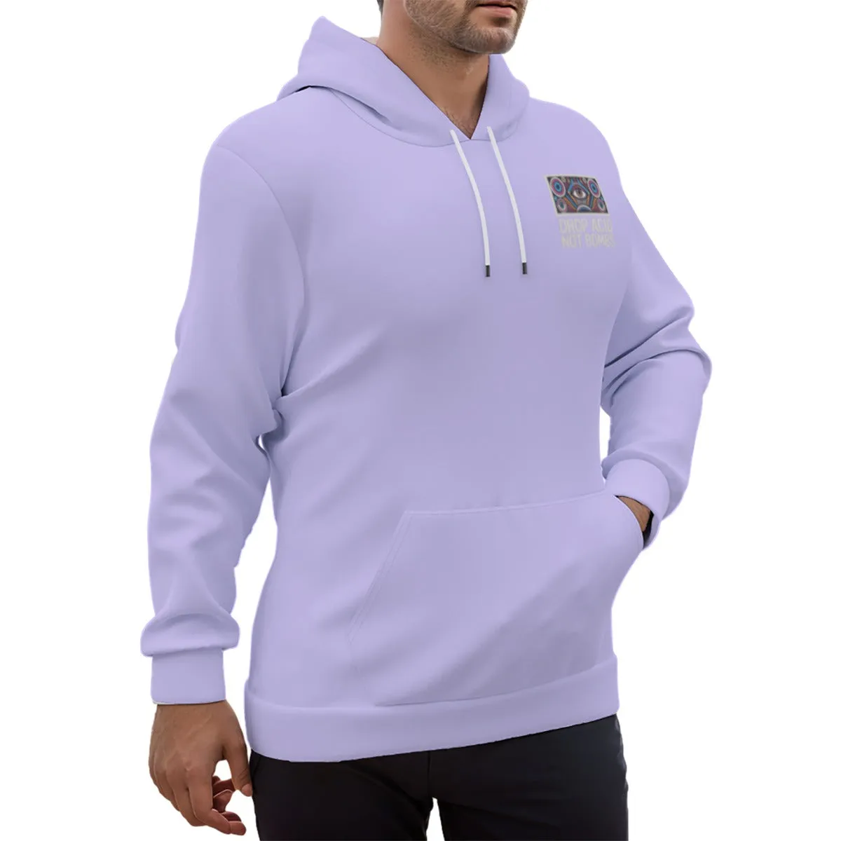 ‘Retro Psychedelia’ Purple Eco-friendly All-Over Print Unisex Pullover Hoodie sold by Archiify product image thumbnail 5