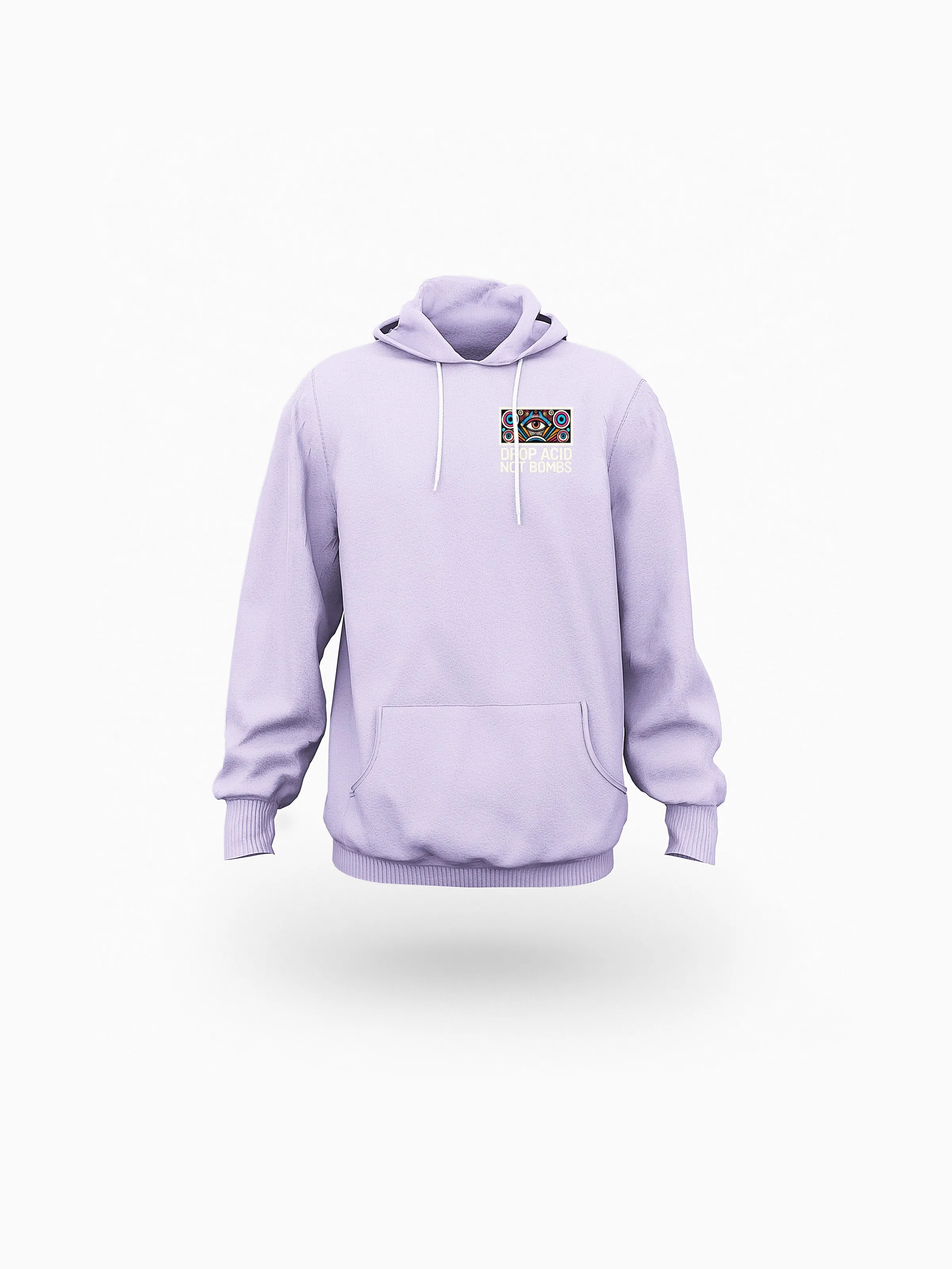 ‘Retro Psychedelia’ Purple Eco-friendly All-Over Print Unisex Pullover Hoodie sold by Archiify