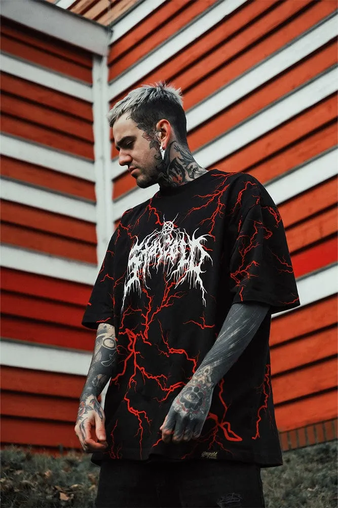 Lightning Strikes - Oversized T-Shirt sold by Archiify product image thumbnail 2