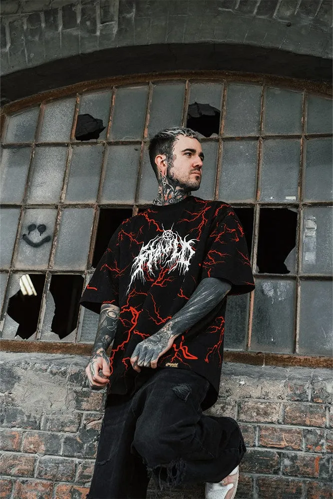 Lightning Strikes - Oversized T-Shirt sold by Archiify product image thumbnail 4