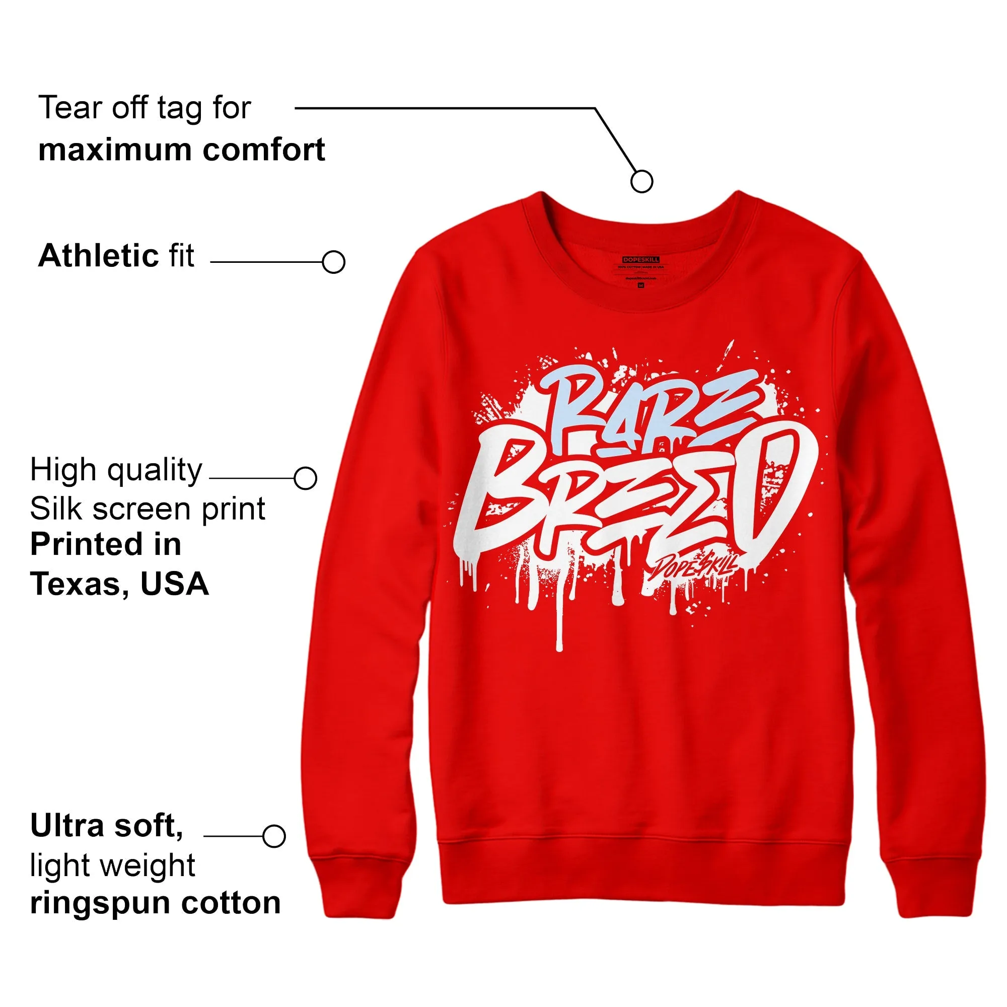 Cherry 11s DopeSkill Varsity Red Sweatshirt Rare Breed Graphic sold by Archiify product image thumbnail 2