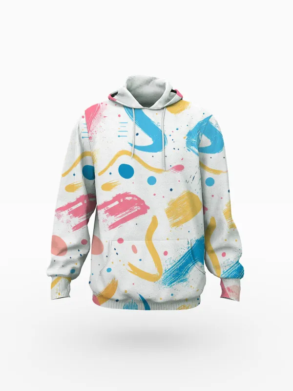 Women's Line Graffiti Print Hoodie sold by Archiify