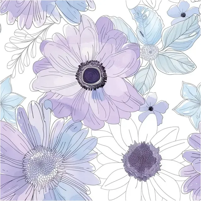 Women's Purple Floral Hoodie sold by Archiify product image thumbnail 2