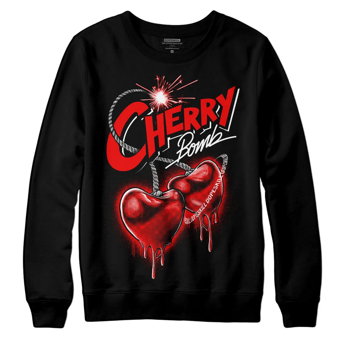 Cherry 11s DopeSkill Sweatshirt Cherry Bomb Graphic sold by Archiify product image thumbnail 2