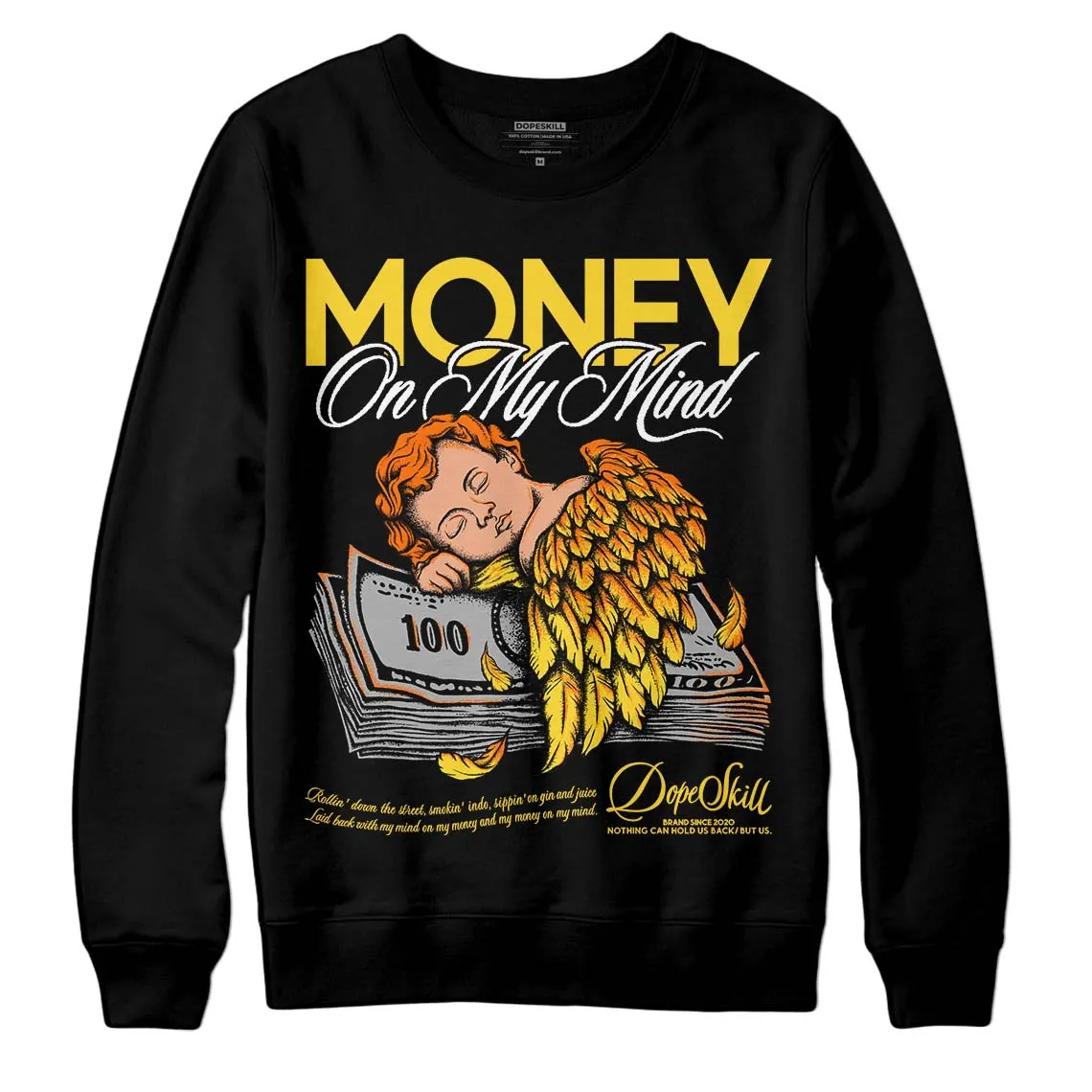 Black Tour Yellow AJ 4 Thunder DopeSkill Sweatshirt MOMM Graphic sold by Archiify product image thumbnail 5