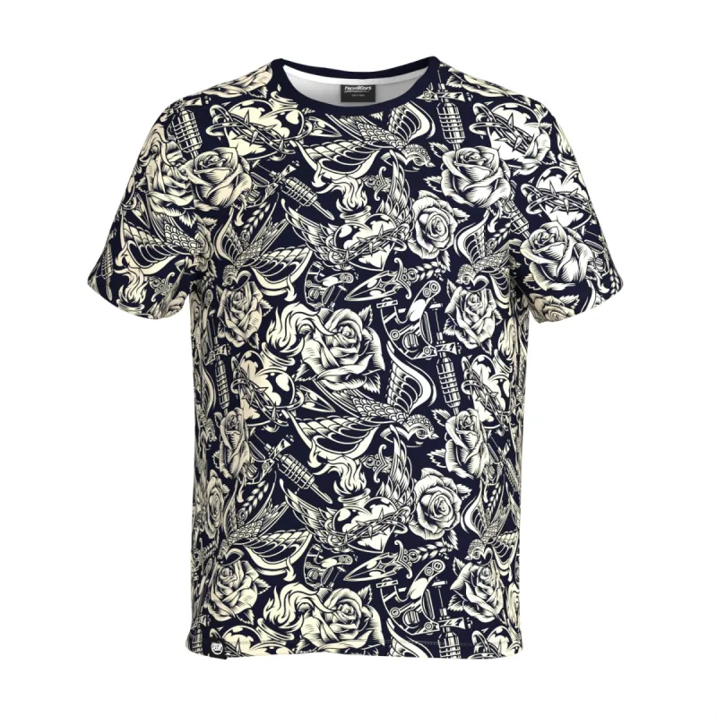 Tattoo Pattern T-Shirt sold by Archiify