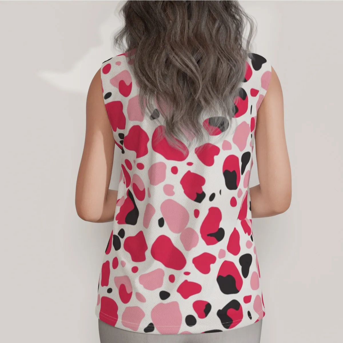 All-Over Print Women's Sleeveless POLO Shirt sold by Archiify product image thumbnail 3