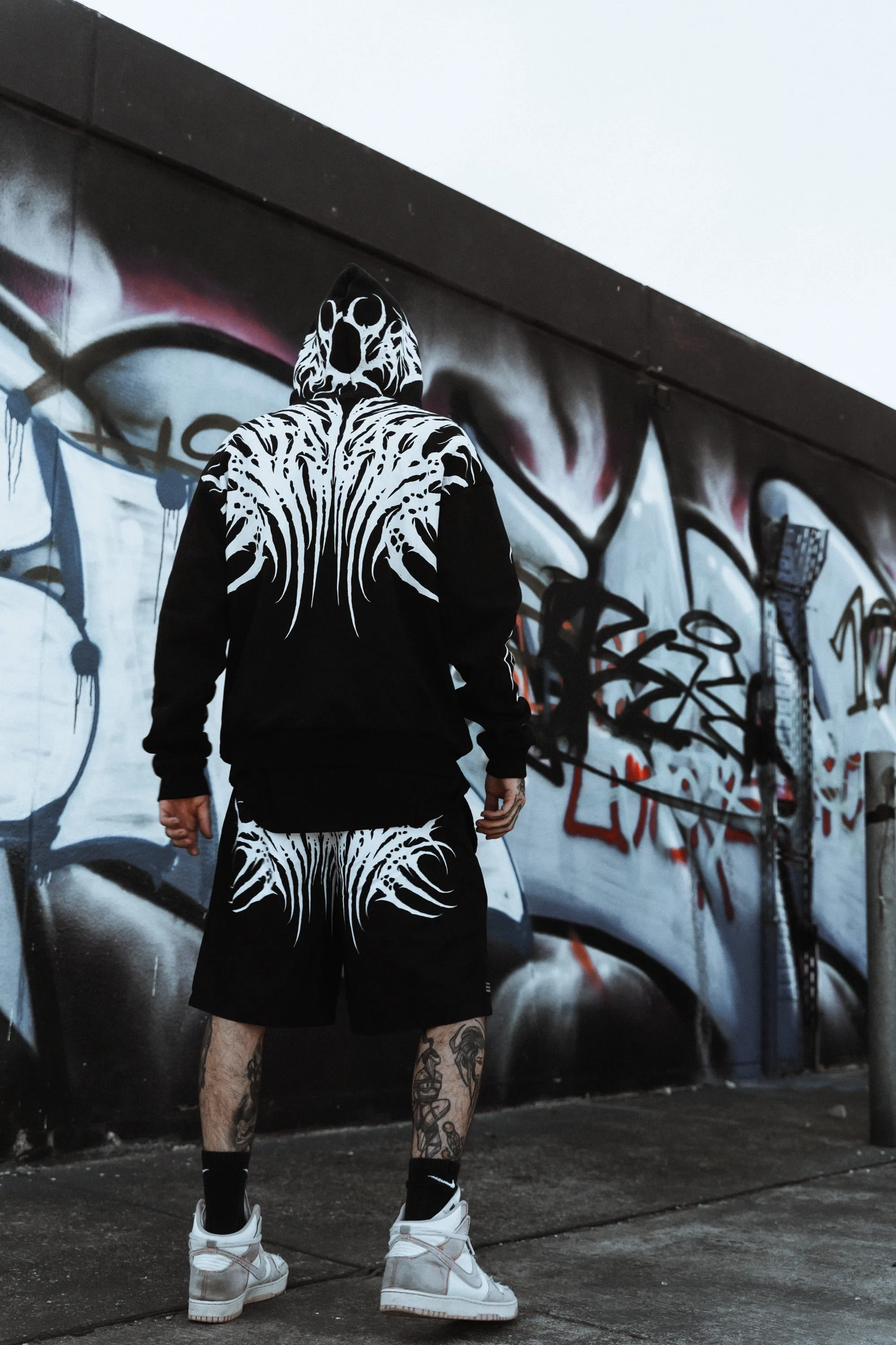 ORIMI BONES HEAVY SWEATER フリーサイズ 黒 AMIRI Men's Bones Knit Hoodie in Black Amiri