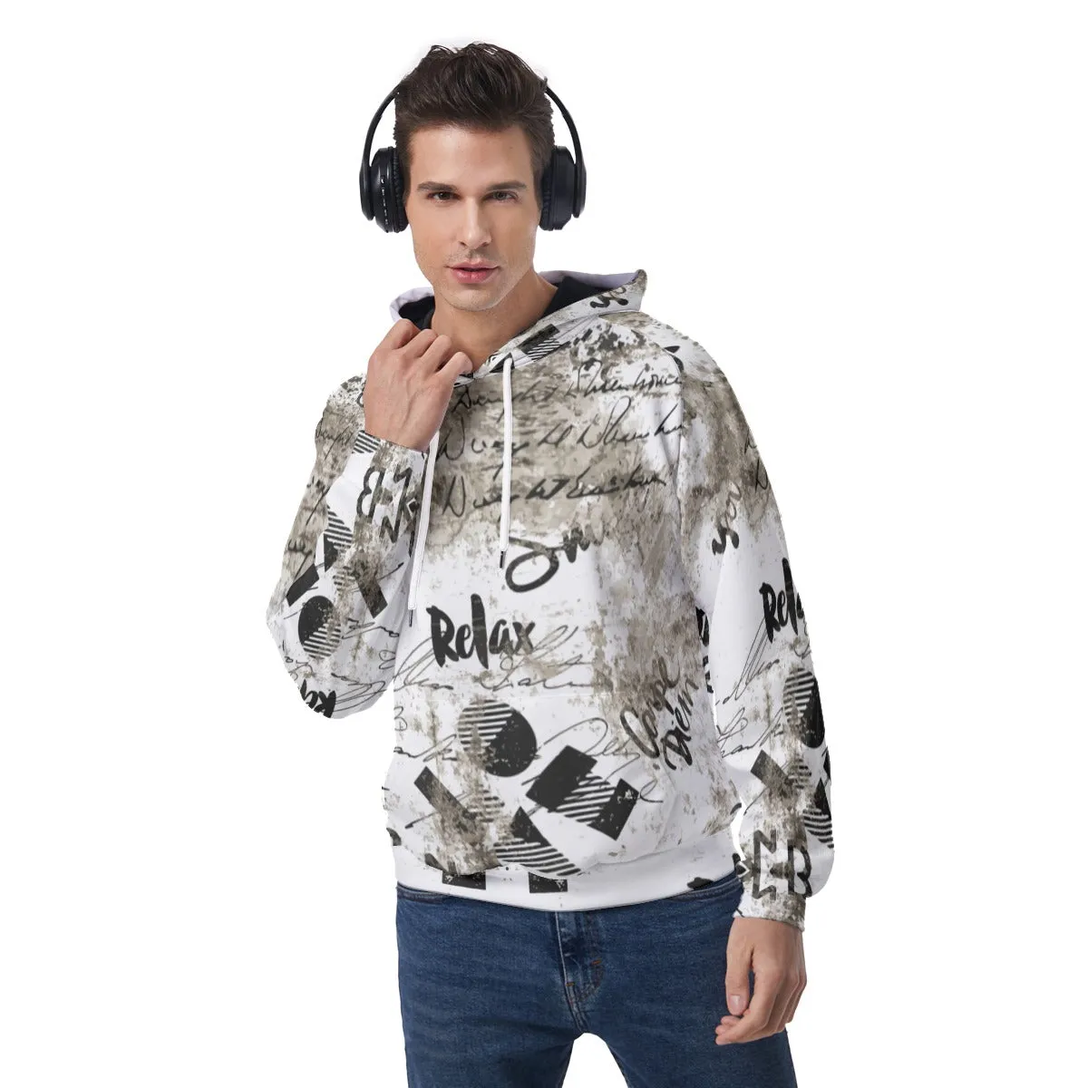 All-Over Print Men's Raglan Pullover Hoodie sold by Archiify product image thumbnail 5