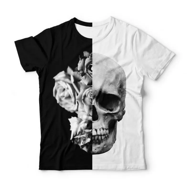 Black & White Skull T-Shirt sold by Archiify