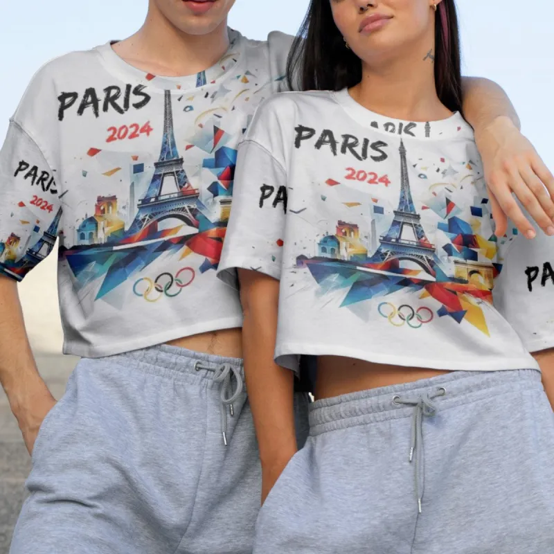 2024 Paris Olympic Unisix Cropped T-Shirt sold by Archiify