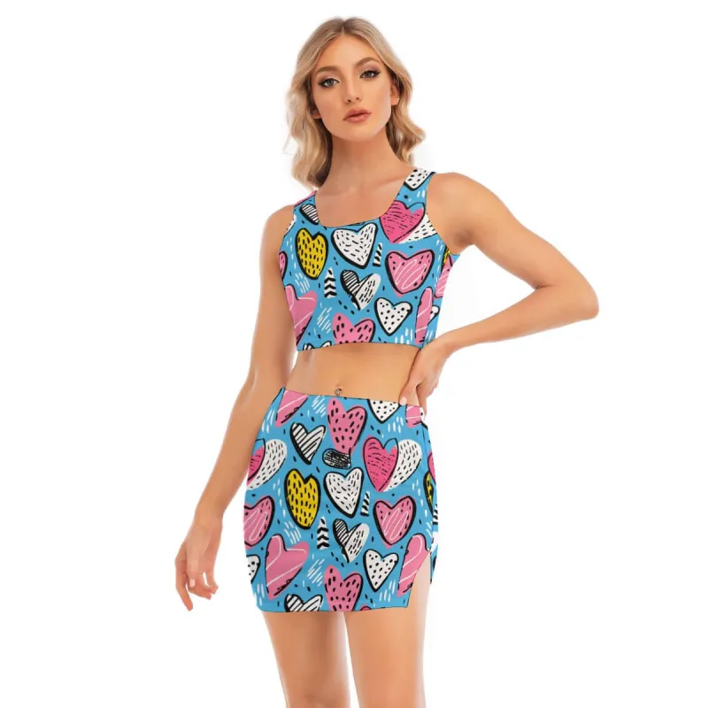 Pop Style Women's Camisole and Wrap Skirt Set sold by Archiify
