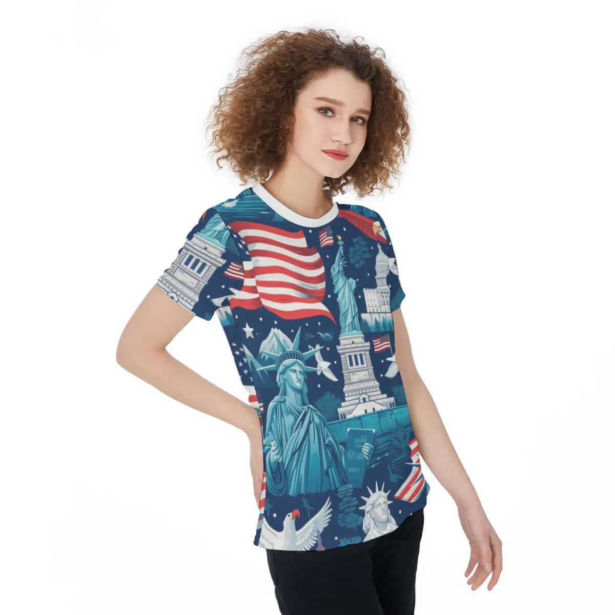 Women's Classic Crew Neck T-Shirt sold by Archiify product image thumbnail 2