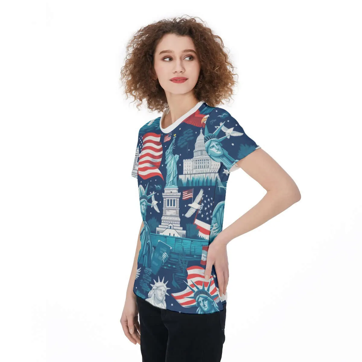 Women's Classic Crew Neck T-Shirt sold by Archiify product image thumbnail 3