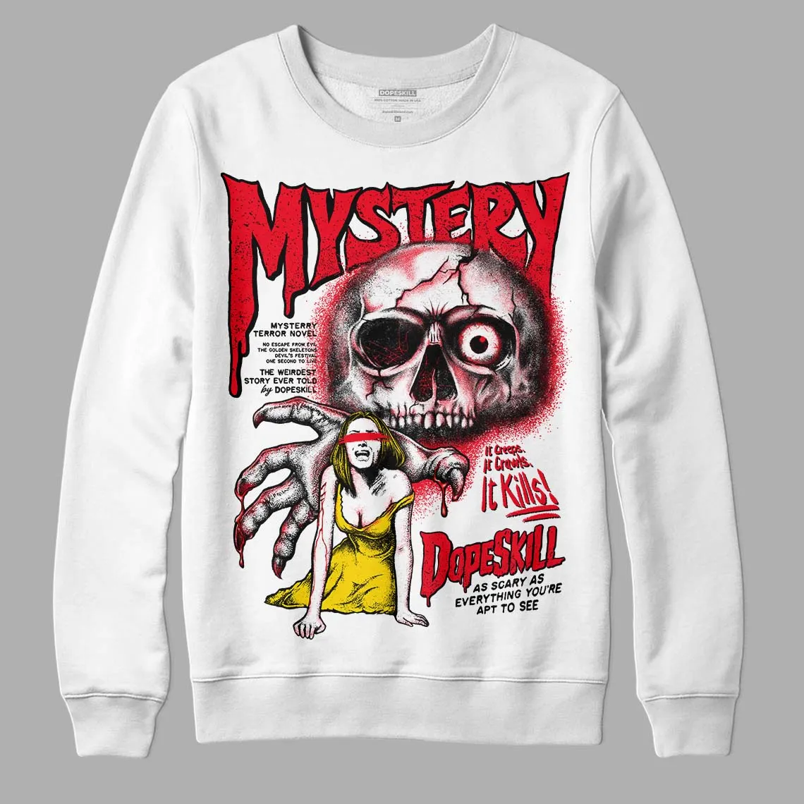 Red Thunder 4s DopeSkill Sweatshirt Mystery Ghostly Grasp Graphic sold by Archiify product image thumbnail 2