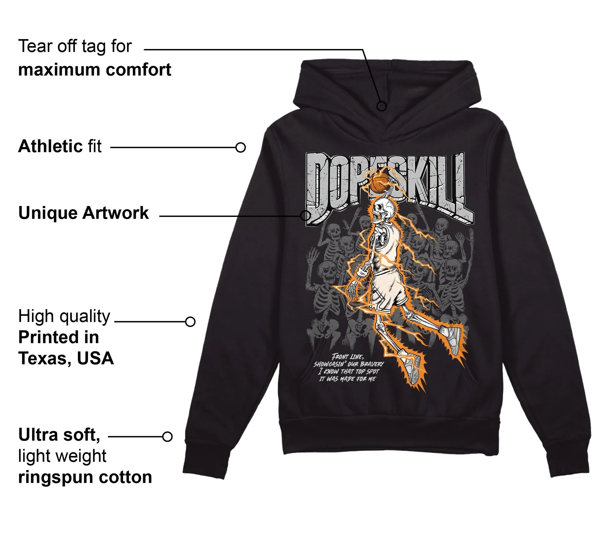 Dunk Cool Grey DopeSkill Hoodie Sweatshirt Thunder Dunk Graphic sold by Archiify product image thumbnail 3