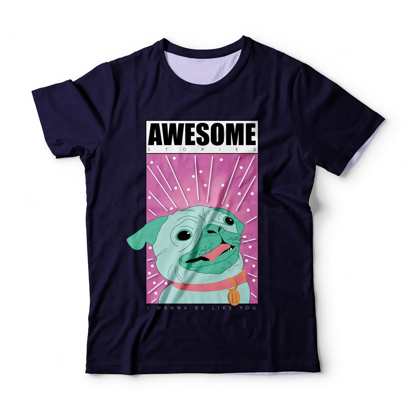 Awesome Pug T-Shirt sold by Archiify product image thumbnail 3