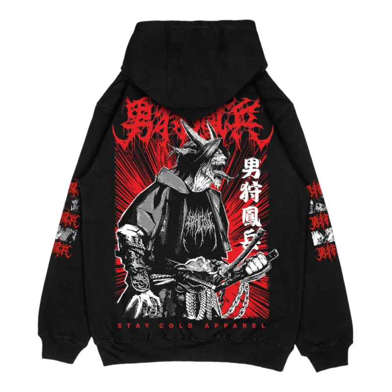 Samurai Demon - Oversized Hoodie sold by Archiify