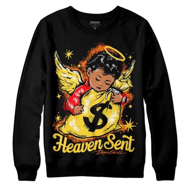 Black Tour Yellow AJ 4 Thunder DopeSkill Sweatshirt Heaven Sent Graphic sold by Archiify