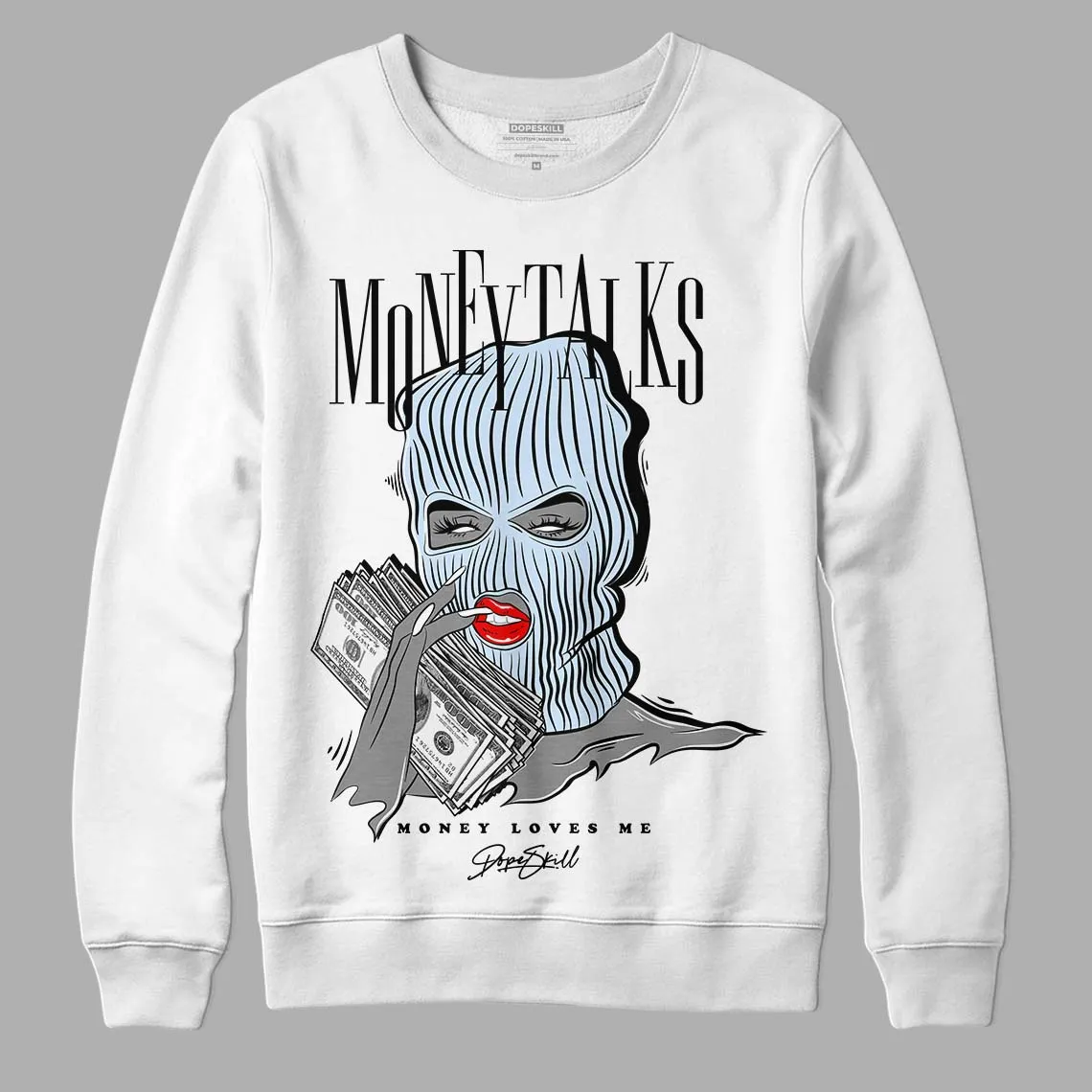 Cement Grey 11s DopeSkill Sweatshirt Money Talks Graphic sold by Archiify product image thumbnail 5