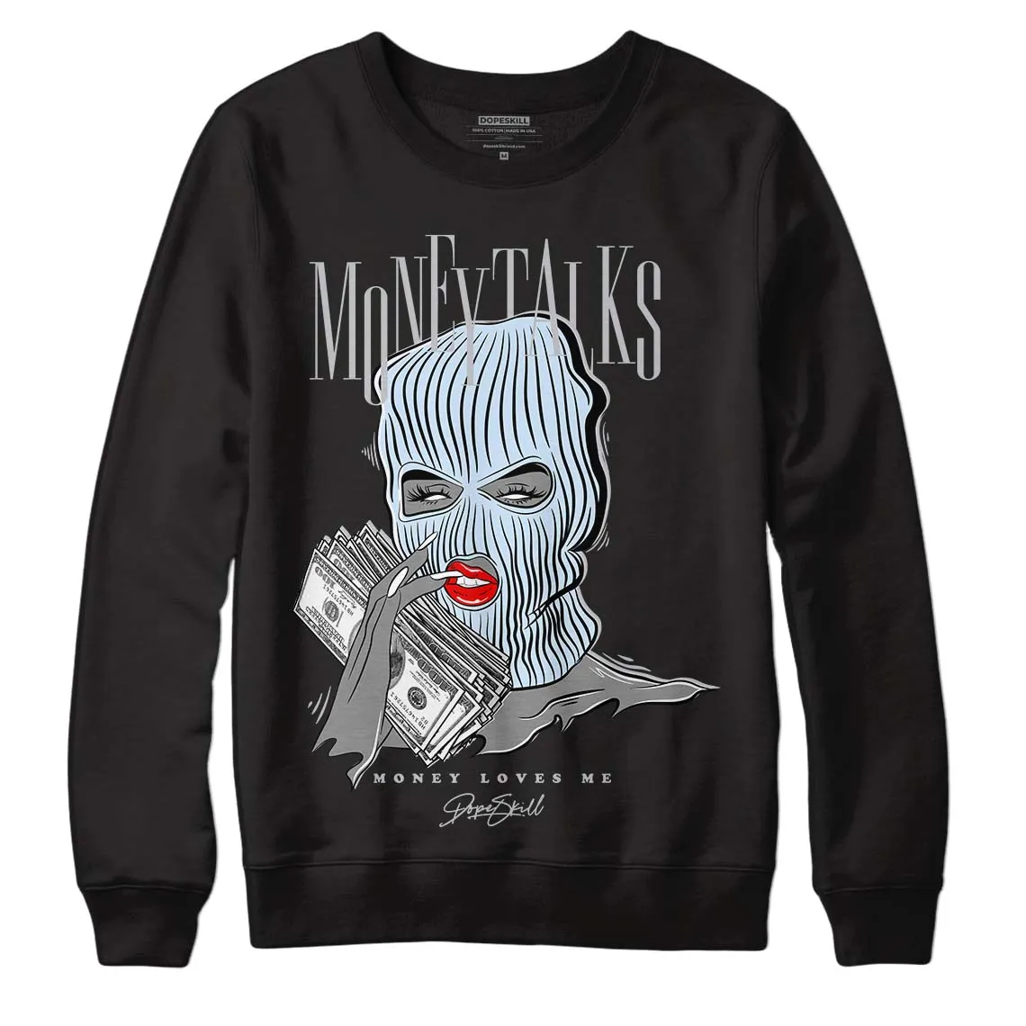 Cement Grey 11s DopeSkill Sweatshirt Money Talks Graphic sold by Archiify product image thumbnail 2