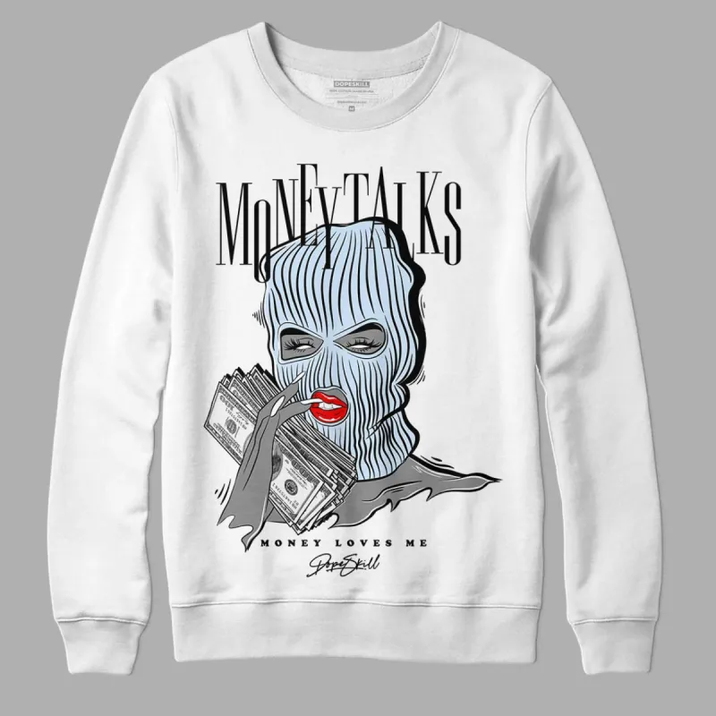 Cement Grey 11s DopeSkill Sweatshirt Money Talks Graphic sold by Archiify