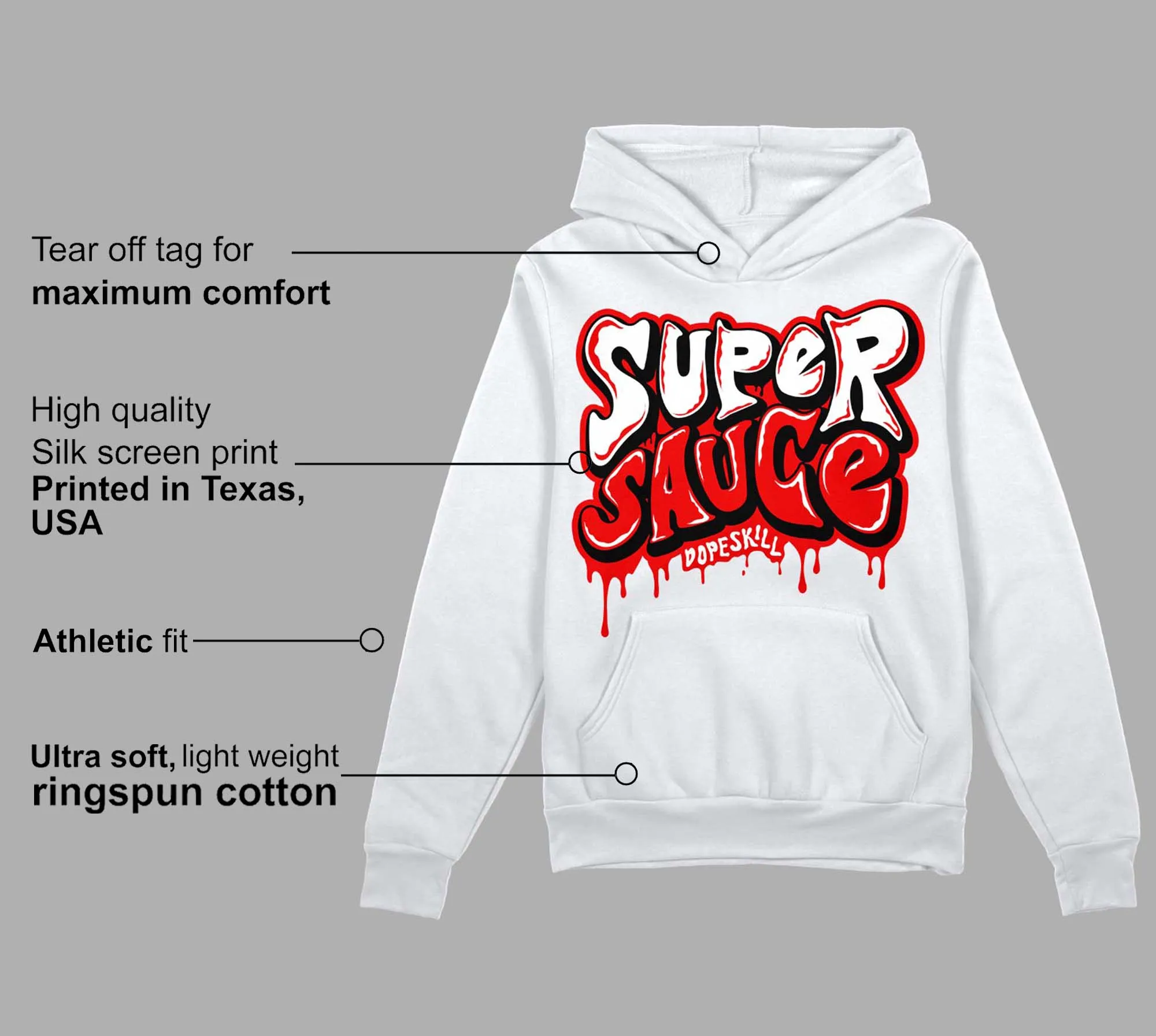 Cherry 11s DopeSkill Hoodie Sweatshirt Super Sauce Graphic sold by Archiify product image thumbnail 3