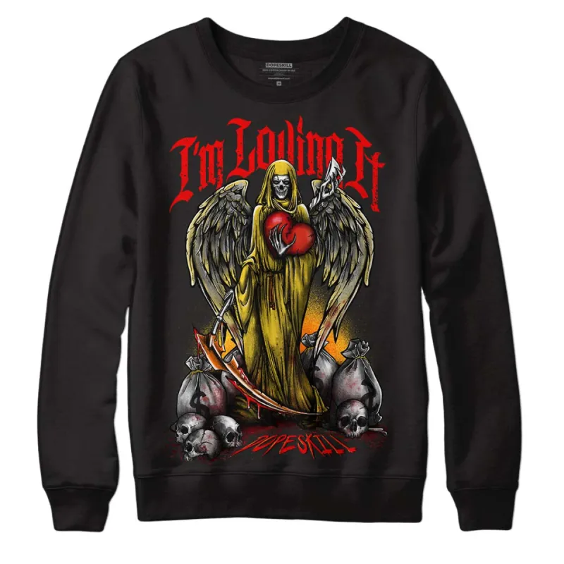 Black Tour Yellow AJ 4 Thunder DopeSkill Sweatshirt New I'm Loving It Graphic sold by Archiify