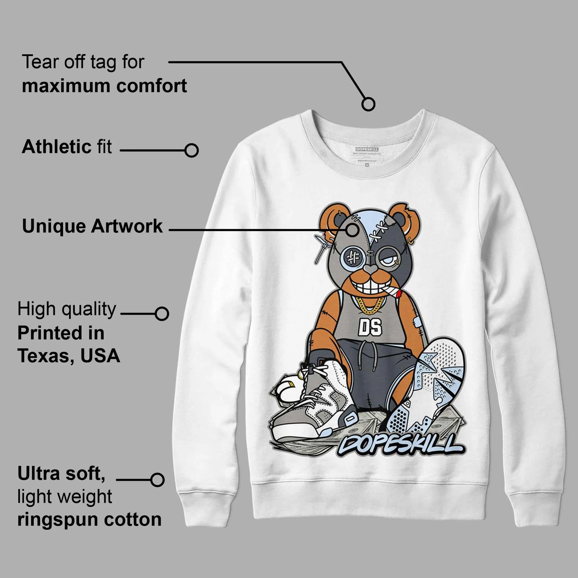 Cool Grey 6s DopeSkill Sweatshirt Greatest Graphic sold by Archiify product image thumbnail 3