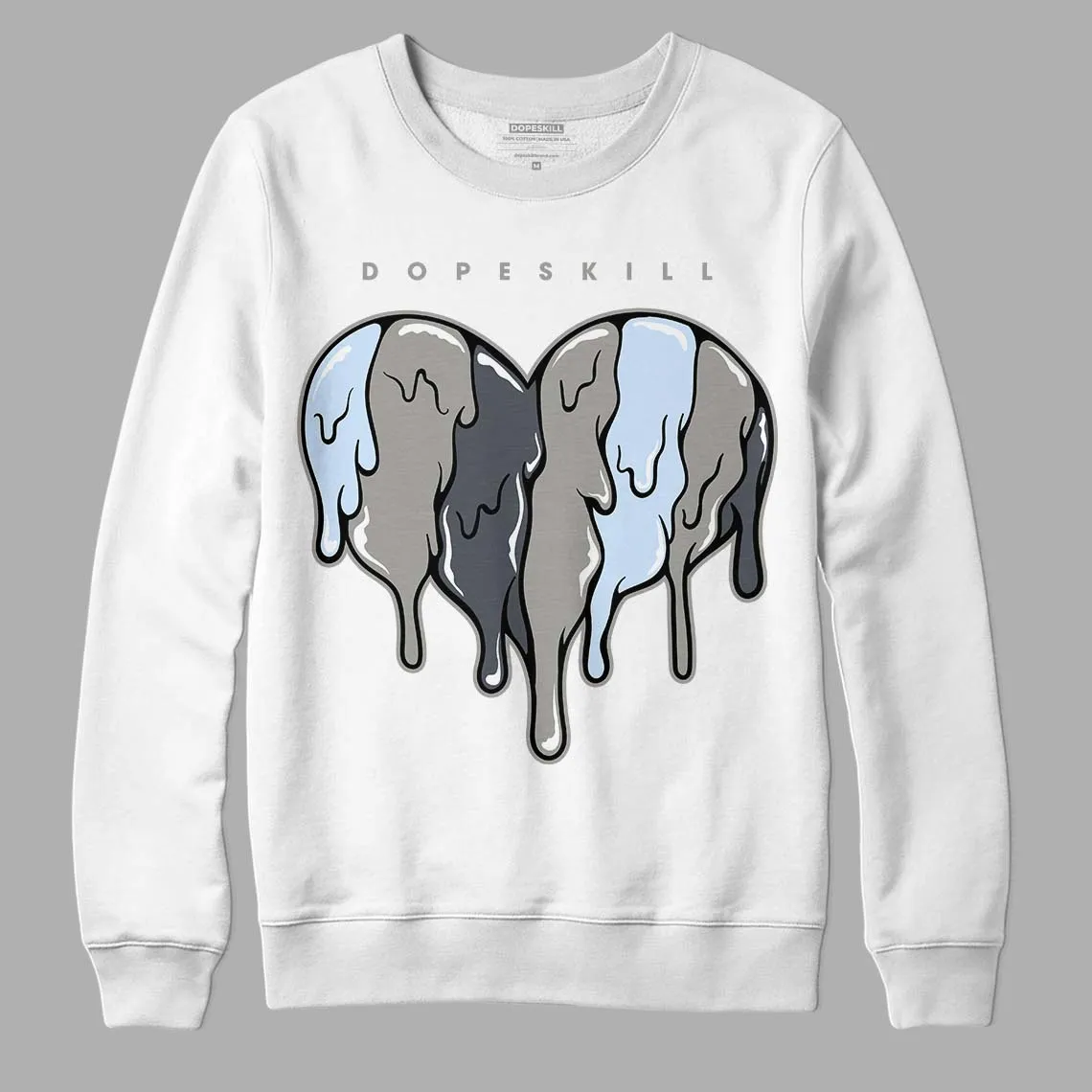 Cool Grey 6s DopeSkill Sweatshirt Slime Drip Heart Graphic sold by Archiify