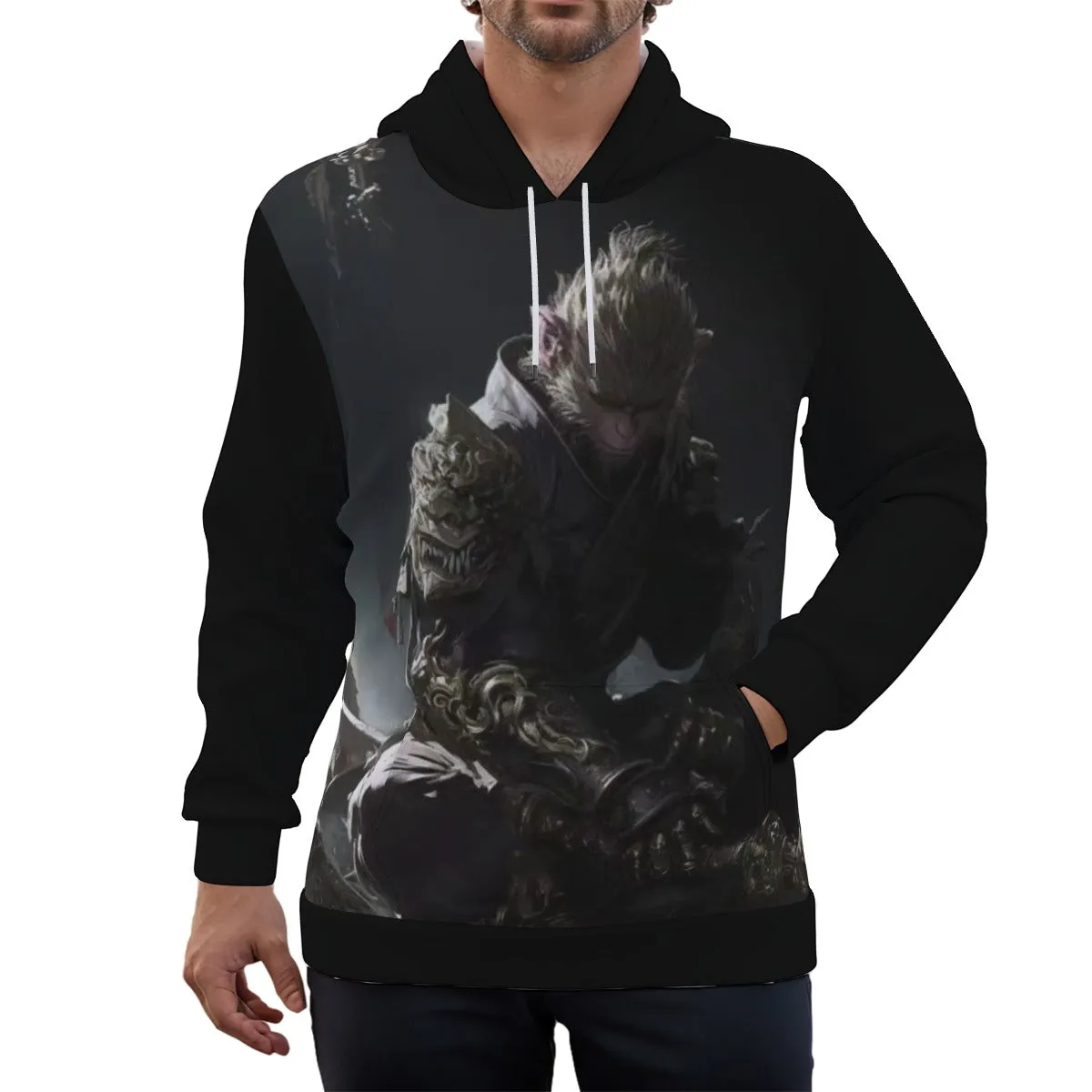 WuKong Ⅹ Eco-friendly All-Over Print Unisex Pullover Hoodie sold by Archiify