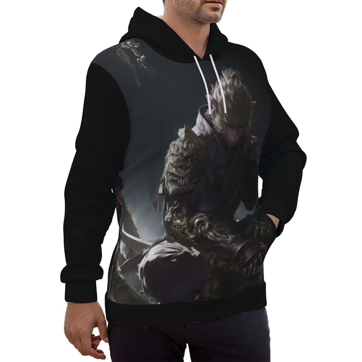 WuKong Ⅹ Eco-friendly All-Over Print Unisex Pullover Hoodie sold by Archiify product image thumbnail 3