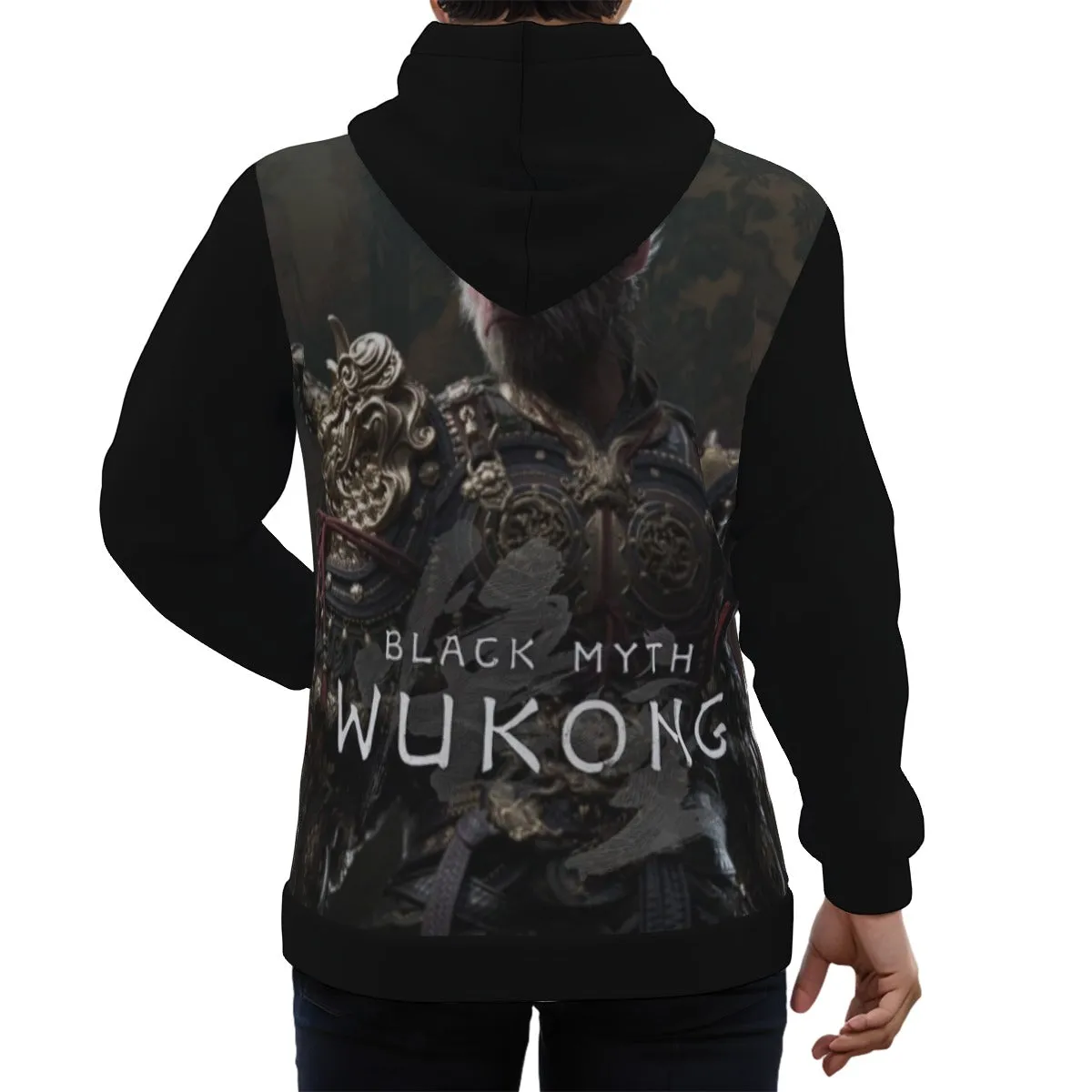 WuKong Ⅹ Eco-friendly All-Over Print Unisex Pullover Hoodie sold by Archiify product image thumbnail 2