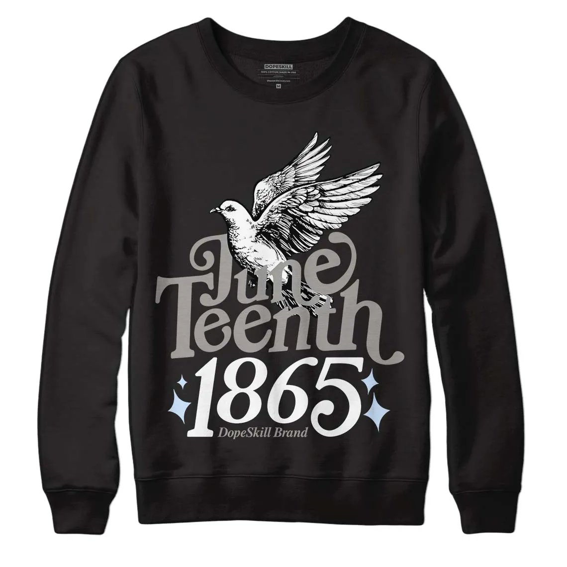 Cool Grey 11s DopeSkill Sweatshirt Juneteenth 1865 Graphic sold by Archiify product image thumbnail 2