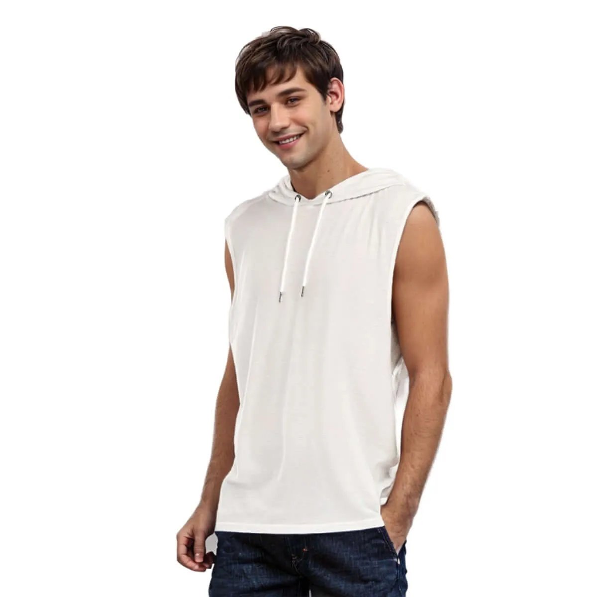 Hip Hop Style Men's Sleeveless Vest Hoodie sold by Archiify product image thumbnail 4