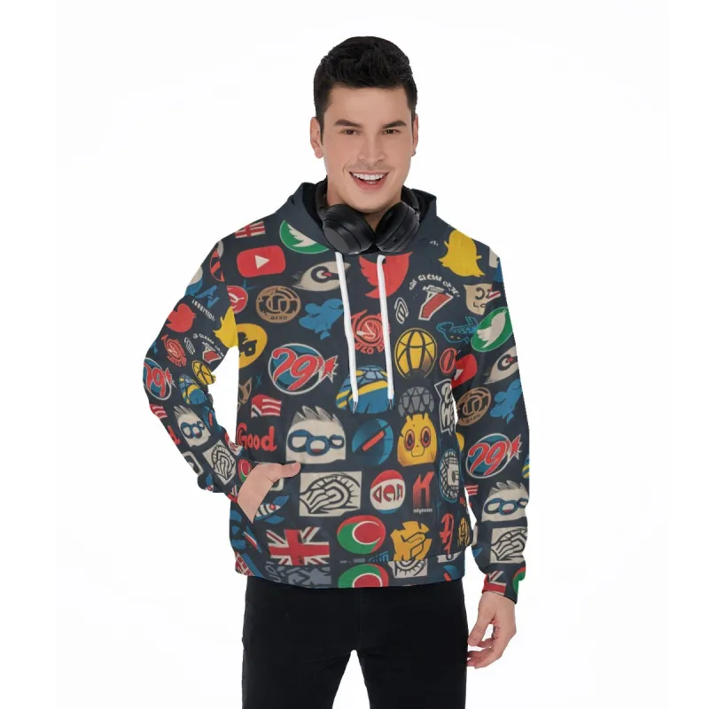 All-Over Print Men's Thicken Pullover Hoodie sold by Archiify