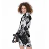 Panda Sketch Printed Women's Long Hoodie sold by Archiify
