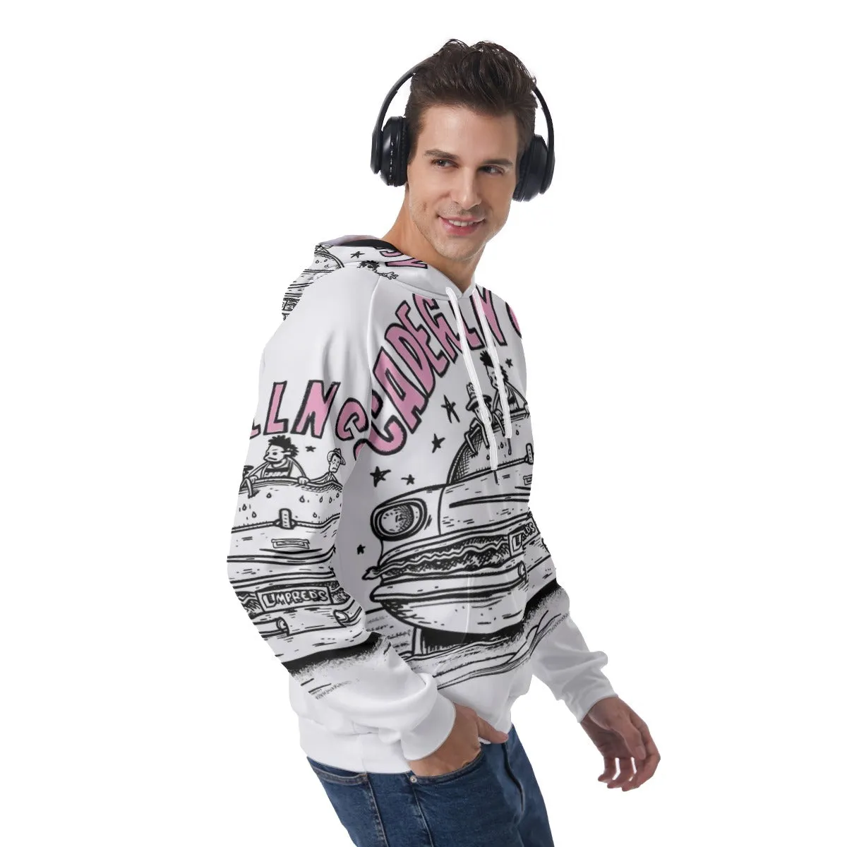 Retro Print Men's Raglan Pullover Hoodie sold by Archiify product image thumbnail 2