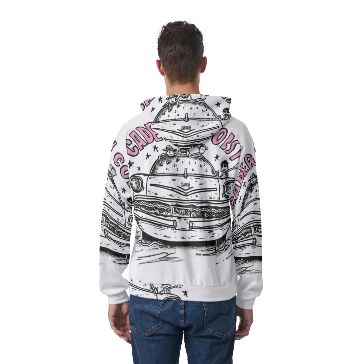 Retro Print Men's Raglan Pullover Hoodie sold by Archiify product image thumbnail 4