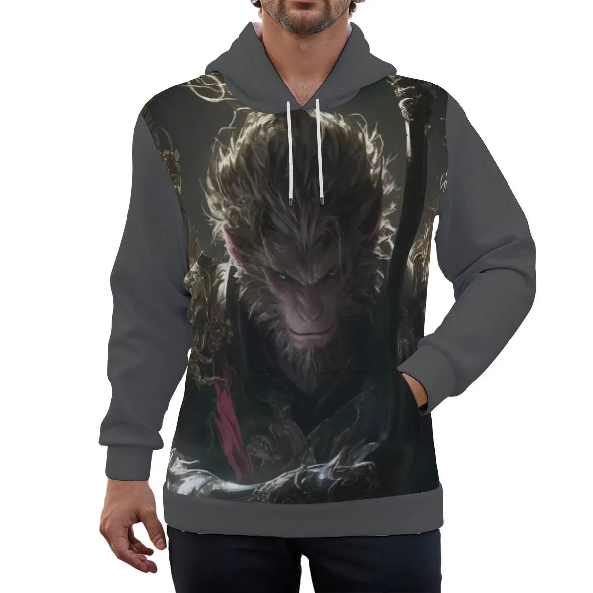 WuKong Ⅷ Eco-friendly All-Over Print Unisex Pullover Hoodie sold by Archiify