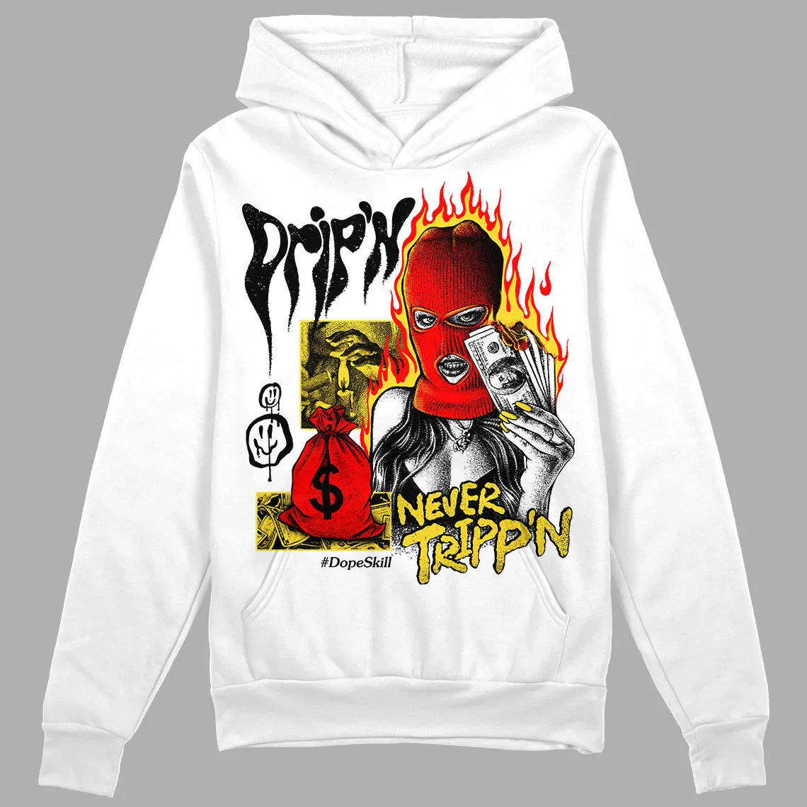 Black Tour Yellow AJ 4 Thunder DopeSkill Hoodie Sweatshirt Drip'n Never Tripp'n Graphic sold by Archiify product image thumbnail 2